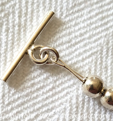 MaxSold Auction: Sterling Silver 925 Ball Bead Toggle Bracelet - Ottawa (Ontario, Canada) SELLER MANAGED Downsizing Online Auction - Barrie Avenue
