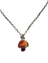 MaxSold Auction: Sterling Silver 925 Tiny BOMA Mushroom Pendant &#38; Chain Necklace - Ottawa (Ontario, Canada) SELLER MANAGED Downsizing Online Auction - Barrie Avenue