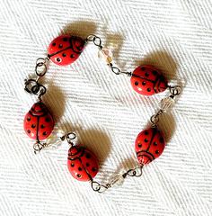 MaxSold Auction: Sterling Silver Red Lady Bug Bead Bracelet - Ottawa (Ontario, Canada) SELLER MANAGED Downsizing Online Auction - Barrie Avenue