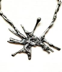 MaxSold Auction: Vintage Pewter Brutalist Pendant Necklace - Ottawa (Ontario, Canada) SELLER MANAGED Downsizing Online Auction - Barrie Avenue