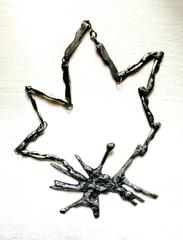 MaxSold Auction: Vintage Pewter Brutalist Pendant Necklace - Ottawa (Ontario, Canada) SELLER MANAGED Downsizing Online Auction - Barrie Avenue