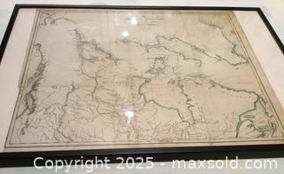 MaxSold Auction: Antique map of Northern Canada backed with linen  - Toronto (Ontario, Canada) SELLER MANAGED Downsizing Online Auction - Floyd Avenue