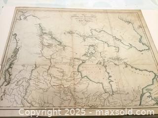 MaxSold Auction: Antique map of Northern Canada backed with linen  - Toronto (Ontario, Canada) SELLER MANAGED Downsizing Online Auction - Floyd Avenue