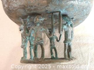 MaxSold Auction: Cast metal container (kuduo) from Ghana - Toronto (Ontario, Canada) SELLER MANAGED Downsizing Online Auction - Floyd Avenue