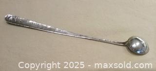 MaxSold Auction: Sterling silver cocktail  spoon with turquoise inset - Toronto (Ontario, Canada) SELLER MANAGED Downsizing Online Auction - Floyd Avenue