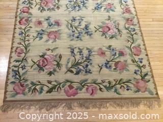 MaxSold Auction: Vintage Eastern European flat woven rug - Toronto (Ontario, Canada) SELLER MANAGED Downsizing Online Auction - Floyd Avenue