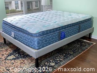 MaxSold Auction: Queen Upholstered Platform Bed Frame and Mattress - Ottawa (Ontario, Canada) PARTNER MANAGED Estate Sale Online Auction - Grant Carman Drive (CONDO)