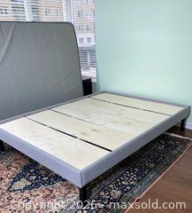 MaxSold Auction: Queen Upholstered Platform Bed Frame and Mattress - Ottawa (Ontario, Canada) PARTNER MANAGED Estate Sale Online Auction - Grant Carman Drive (CONDO)