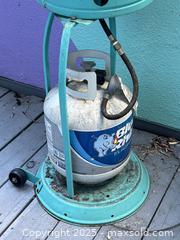 MaxSold Auction: Fire Sense Outdoor Propane Patio Heater – Turquoise - San Francisco (California, USA) PARTNER MANAGED Estate Sale Online Auction - 10th Street (CONDO)