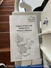 MaxSold Auction: Legacy II Indoor/Outdoor Stairlift Model SL19 - San Francisco (California, USA) PARTNER MANAGED Estate Sale Online Auction - 10th Street (CONDO)