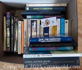 MaxSold Auction: Lot of Books – Literary Fiction, Science Fiction & Nonfiction (25+ Titles) - San Francisco (California, USA) PARTNER MANAGED Estate Sale Online Auction - 10th Street (CONDO)