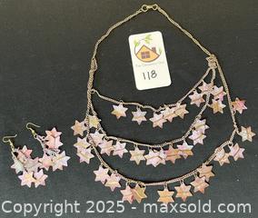 MaxSold Auction: Oh My Stars - Necklace and Earring Set - San Francisco (California, USA) PARTNER MANAGED Estate Sale Online Auction - 10th Street (CONDO)