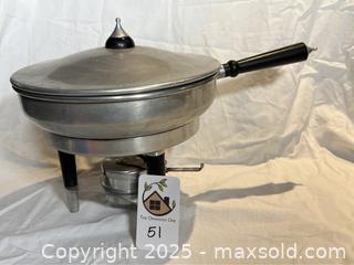 MaxSold Auction: Vintage Mid-Century Modern Chafing Dish Set - San Francisco (California, USA) PARTNER MANAGED Estate Sale Online Auction - 10th Street (CONDO)
