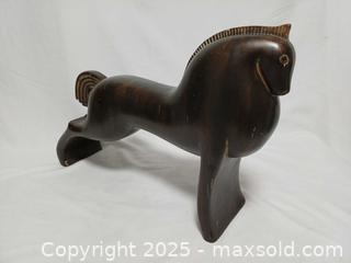 MaxSold Auction: Vintage Gio Ponti Wooden Horse Sculpture  - Toronto (Ontario, Canada) SELLER MANAGED Reseller Online Auction -  Queen Street West