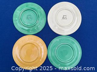 MaxSold Auction: Fiesta Ware Vintage 1940&#39;s, Set of 4 Salad Plates Homer Laughlin  - Toronto (Ontario, Canada) SELLER MANAGED Downsizing Online Auction - Shaw Street