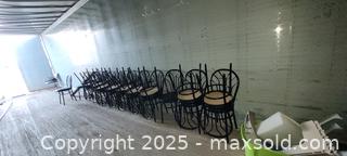 MaxSold Auction: 20 BLACK RESTAURANT STYLE CHAIRS - Gravenhurst (Ontario, Canada) SELLER MANAGED Commercial Liquidation Online Auction - Progress Road