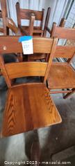 MaxSold Auction: 4 WOOD CHAIRS - Gravenhurst (Ontario, Canada) SELLER MANAGED Commercial Liquidation Online Auction - Progress Road