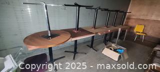 MaxSold Auction: 9 RESTAURANT STYLE TABLES LOT - Gravenhurst (Ontario, Canada) SELLER MANAGED Commercial Liquidation Online Auction - Progress Road