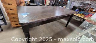 MaxSold Auction: LARGE HARVEST STYLE TABLE - Gravenhurst (Ontario, Canada) SELLER MANAGED Commercial Liquidation Online Auction - Progress Road