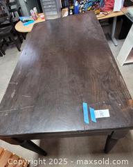 MaxSold Auction: LARGE HARVEST STYLE TABLE - Gravenhurst (Ontario, Canada) SELLER MANAGED Commercial Liquidation Online Auction - Progress Road