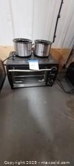 MaxSold Auction: TWO SMALL CROCKS, SMALL TOASTER OVEN - Gravenhurst (Ontario, Canada) SELLER MANAGED Commercial Liquidation Online Auction - Progress Road