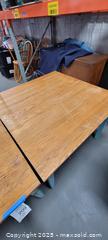 MaxSold Auction: Two Wood Pub Style Tables - Gravenhurst (Ontario, Canada) SELLER MANAGED Commercial Liquidation Online Auction - Progress Road