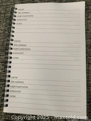 MaxSold Auction: Password Book - Toronto (Ontario, Canada) SELLER MANAGED Moving Online Auction - Ridley Boulevard (CONDO)