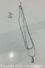 MaxSold Auction: Sterling Silver Necklace &#38; Earrings #24 - Toronto (Ontario, Canada) SELLER MANAGED Moving Online Auction - Ridley Boulevard (CONDO)