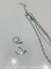 MaxSold Auction: Sterling Silver Necklace &#38; Earrings #24 - Toronto (Ontario, Canada) SELLER MANAGED Moving Online Auction - Ridley Boulevard (CONDO)