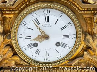 MaxSold Auction: Antique French Gilt Bronze Figural Mantle Clock  - Toronto (Ontario, Canada) PARTNER MANAGED Estate Sale Online Auction - Esander Drive (STORAGE)