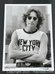 MaxSold Auction: Bob Gruen Signed John Lennon Photograph  - Toronto (Ontario, Canada) PARTNER MANAGED Estate Sale Online Auction - Esander Drive (STORAGE)