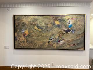 MaxSold Auction: Paul Fournier Canadian Abstract Painting 8.5ft Long - Toronto (Ontario, Canada) PARTNER MANAGED Estate Sale Online Auction - Esander Drive (STORAGE)