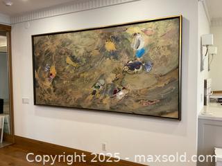 MaxSold Auction: Paul Fournier Canadian Abstract Painting 8.5ft Long - Toronto (Ontario, Canada) PARTNER MANAGED Estate Sale Online Auction - Esander Drive (STORAGE)