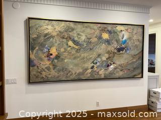 MaxSold Auction: Paul Fournier Canadian Abstract Painting 8.5ft Long - Toronto (Ontario, Canada) PARTNER MANAGED Estate Sale Online Auction - Esander Drive (STORAGE)