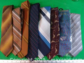 MaxSold Auction: 8 Ties - Silk, Wool, Polyester - Ottawa (Ontario, Canada) SELLER MANAGED Estate Sale Online Auction - Palsen Street