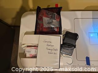 MaxSold Auction: Janome Accessories Lot w/ Foot Controller for Horizon MC 8200 QC - Bentley (Alberta, Canada) SELLER MANAGED Downsizing Online Auction - Township Road 400