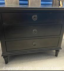 MaxSold Auction: 3-Drawer Wood nightstand - Toronto (Ontario, Canada) SELLER MANAGED Estate Sale Online Auction - Victoria Park Avenue (STORAGE)
