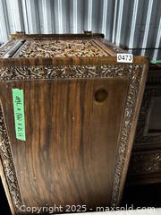 MaxSold Auction: Hand-Carved Wooden Sideboard - Toronto (Ontario, Canada) SELLER MANAGED Estate Sale Online Auction - Victoria Park Avenue (STORAGE)