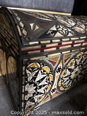 MaxSold Auction: Hand-Inlaid Wooden Storage Chest - Toronto (Ontario, Canada) SELLER MANAGED Estate Sale Online Auction - Victoria Park Avenue (STORAGE)