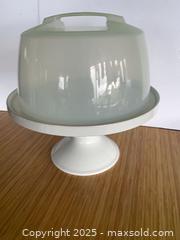MaxSold Auction: Pedestal Cake Plate with cover  - White Rock (British Columbia, Canada) SELLER MANAGED Downsizing Online Auction - Prospect Avenue