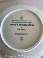 MaxSold Auction: Teddy’s Birthday Party - 8.5 in Porcelain Gilded Rim Birthday Teddy Bear Collectible Plate - White Rock (British Columbia, Canada) SELLER MANAGED Downsizing Online Auction - Prospect Avenue
