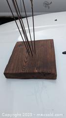 MaxSold Auction: Vintage Wood Based Metal Brutalist Bull Rush Sculpture 3 Feet Tall - Toronto (Ontario, Canada) PARTNER MANAGED Reseller Online Auction - Railside Road