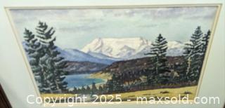MaxSold Auction: Wood Framed Scenic Mountain Lake Watercolour Painting Artist Signed RJ Smith 22" - Toronto (Ontario, Canada) PARTNER MANAGED Reseller Online Auction - Railside Road