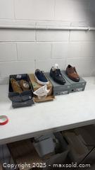 MaxSold Auction: 4 pairs Mens Shoes Size 8.5 New in Box - Dundee Township (Illinois, USA) PARTNER MANAGED Commercial Liquidation Online Auction - Airport Road