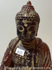 MaxSold Auction: Antique-Style Seated Buddha Statue with Aged Lacquer Finish - New Westminster (British Columbia, Canada) SELLER MANAGED Reseller Online Auction - Columbia Street