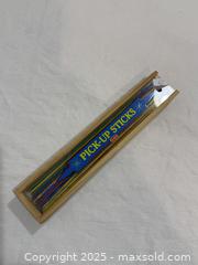 MaxSold Auction: Classic Pick-Up Sticks Game in Wooden Storage Box - New Westminster (British Columbia, Canada) SELLER MANAGED Reseller Online Auction - Columbia Street
