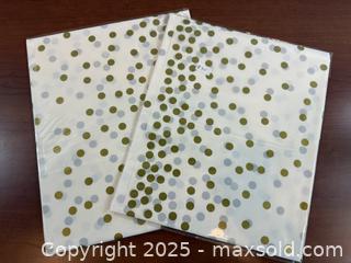 MaxSold Auction: Gold Polka Dot Tablecloths – Set of 2, Elegant and Durable - New Westminster (British Columbia, Canada) SELLER MANAGED Reseller Online Auction - Columbia Street