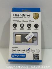 MaxSold Auction: New in box 64GB FlashDrive Dual Storage for iPhone, iPad &#38; PC – HighSpeed Model - New Westminster (British Columbia, Canada) SELLER MANAGED Reseller Online Auction - Columbia Street
