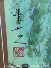 MaxSold Auction: Original Signed Framed Watercolor Painting of White Heron on Branch – Asian Style Art - New Westminster (British Columbia, Canada) SELLER MANAGED Reseller Online Auction - Columbia Street