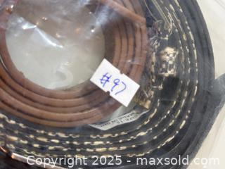 MaxSold Auction: Set of 3 Women’s Fashion Belts – Black, Woven Beige, and Brown Leather Look (Size 24W) - New Westminster (British Columbia, Canada) SELLER MANAGED Reseller Online Auction - Columbia Street